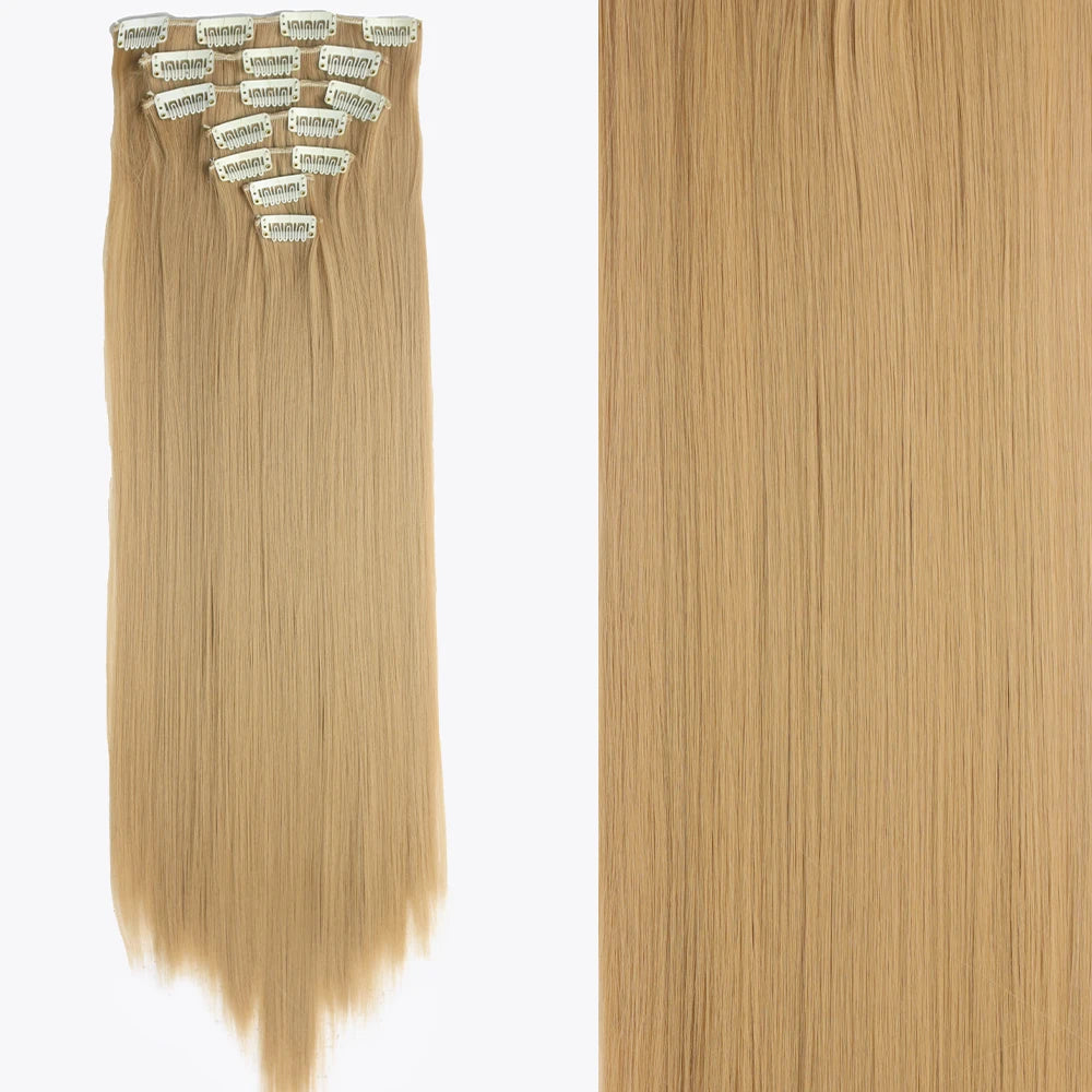 Extensions Cheveux Clips 7 Pcs Synthétique 50 Couleurs – CLEVI Paris