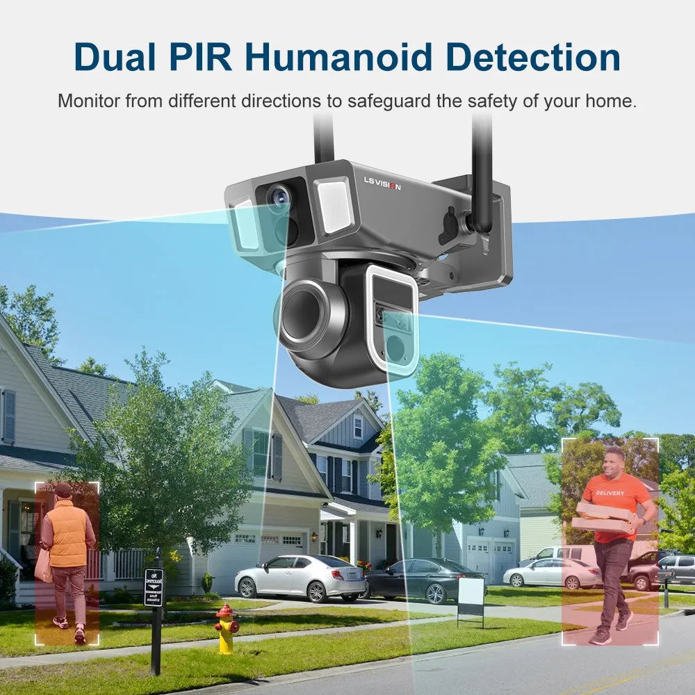 Caméra Surveillance Solaire LS VISION 4G Wi-Fi PTZ 10x Zoom IA IP66 – CLEVI Paris