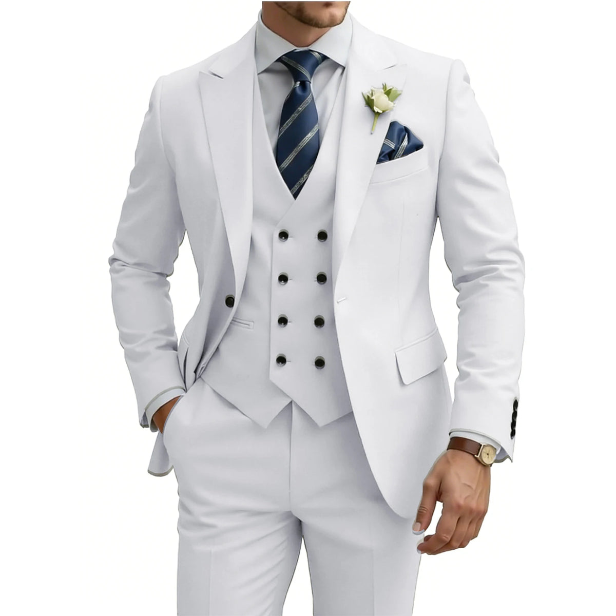 Costume homme 3 pièces, coupe ajustée – CLEVI Paris