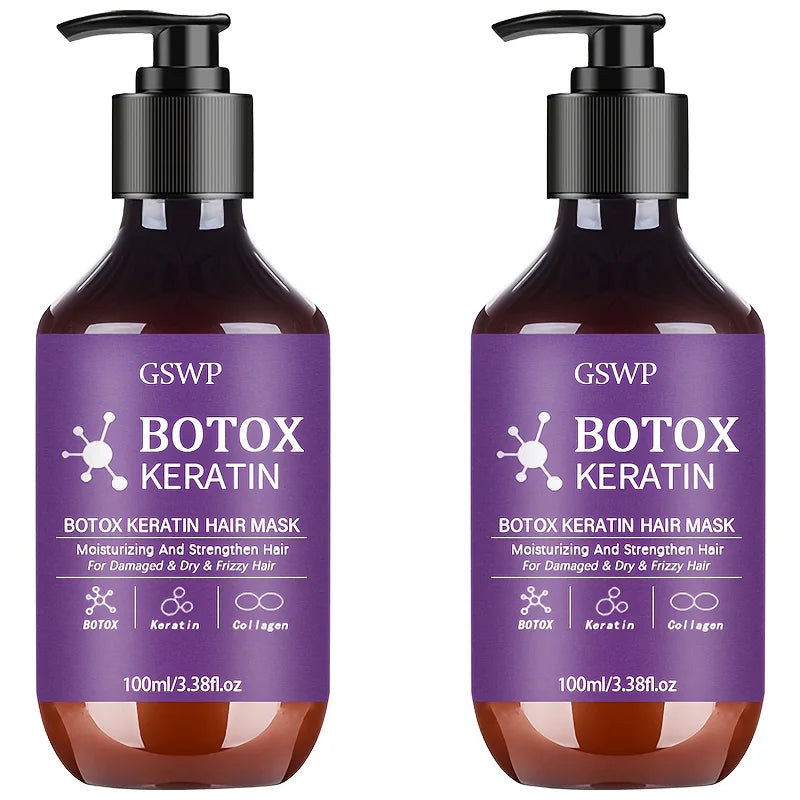 Masque Botox Kératine Collagène Cheveux Réparateur – CLEVI Paris