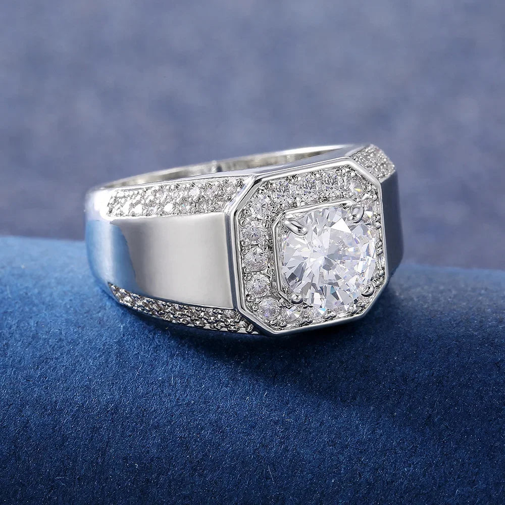 Bague Homme Argent 925 Zircon – CLEVI Paris