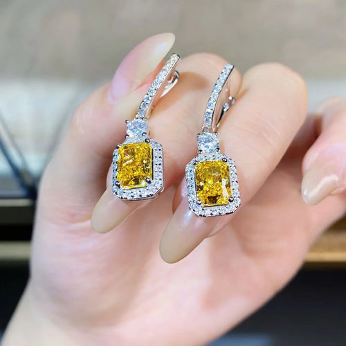 Boucles d'Oreilles Clous Diamant PT950 Ice Flower – CLEVI Paris