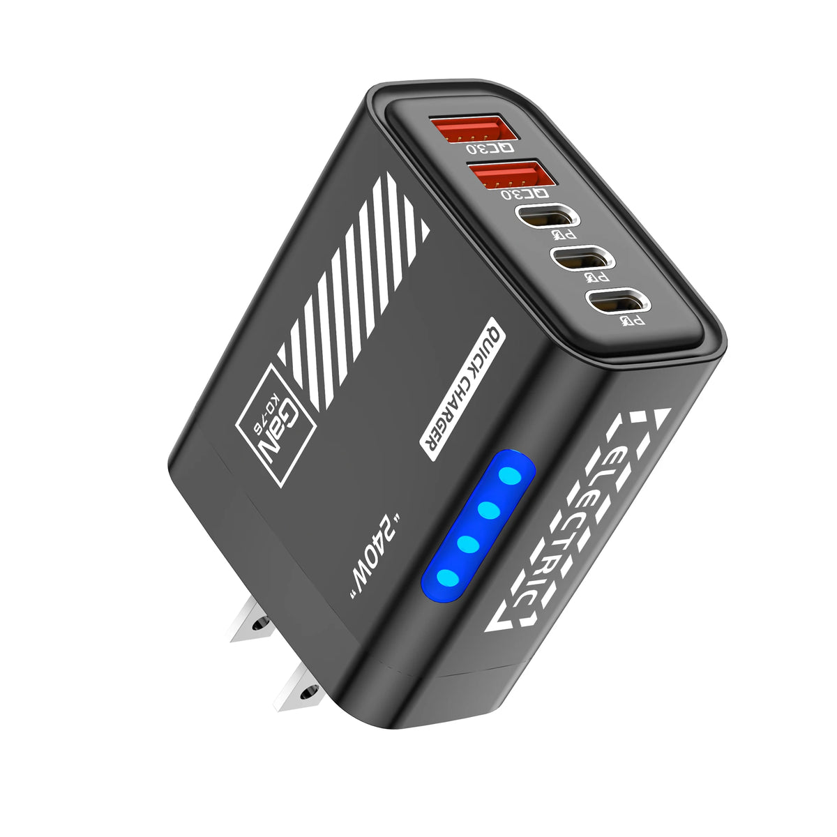 Chargeur GaN 5 Ports 240W USB-C PD Charge Rapide – CLEVI Paris