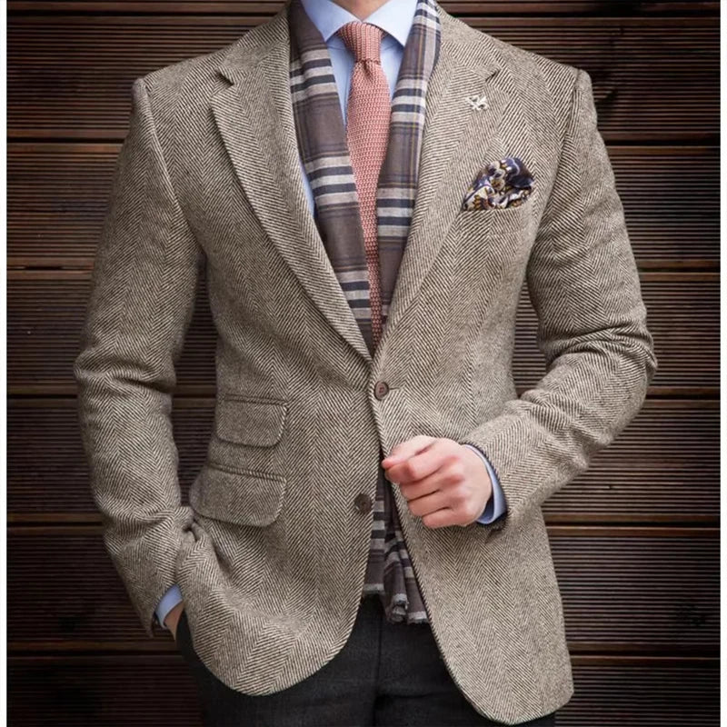 Blazer à chevrons homme – CLEVI Paris