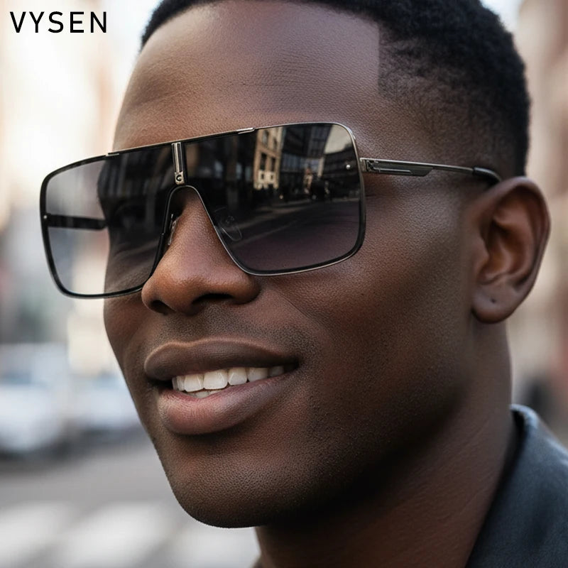 Lunettes homme carrées oversize en alliage – CLEVI Paris