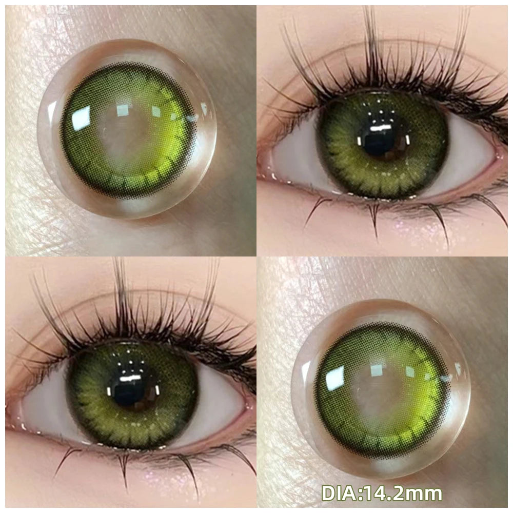 Lentilles de Contact Colorées OVOLOOK avec Correction – 9 Teintes, Myopie 0 à -8.00