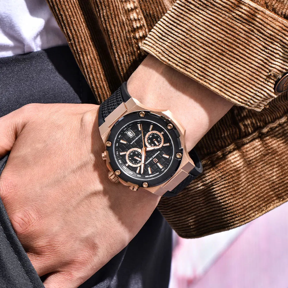 Montre Homme Quartz Chronographe Luxe Anti-Magnétique Pagani Design PD-YS032 – CLEVI Paris