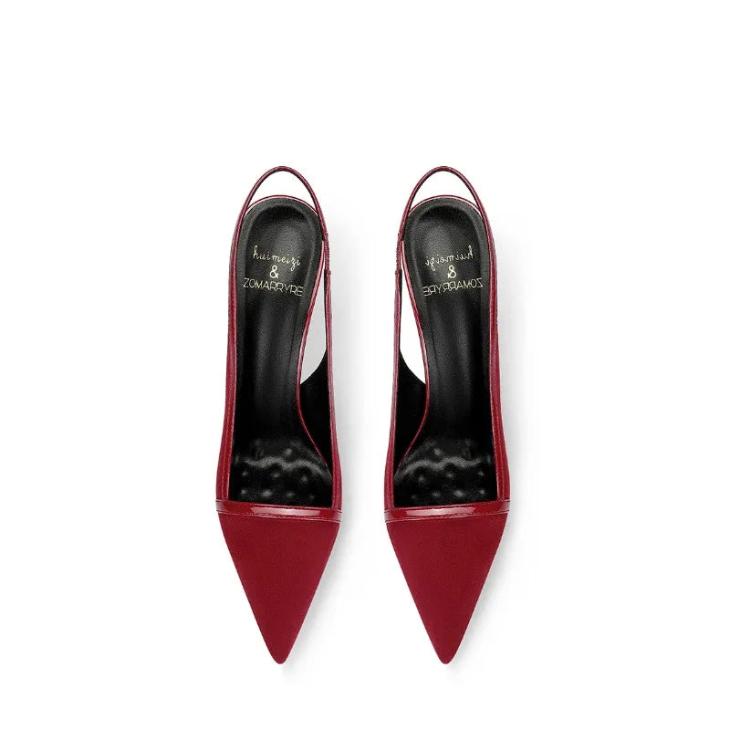 Escarpins slingback à bout pointu – CLEVI Paris