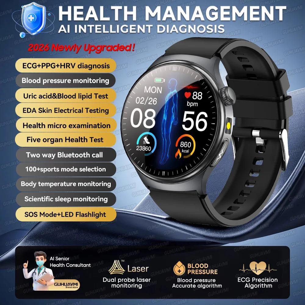 Montre GUHUAVMI TK27 AMOLED Bluetooth – CLEVI Paris