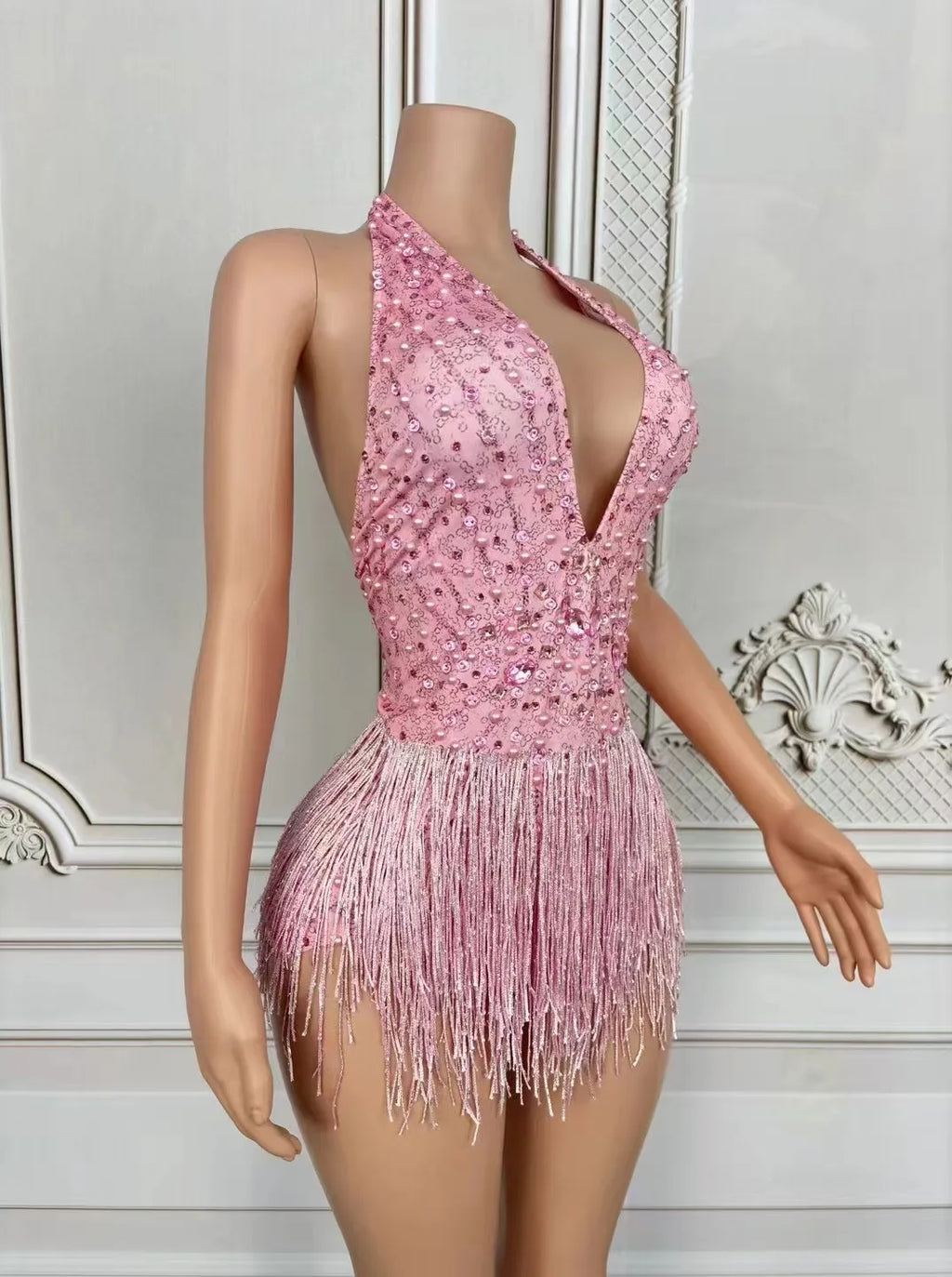 Combinaison de scène à franges femme – CLEVI Paris