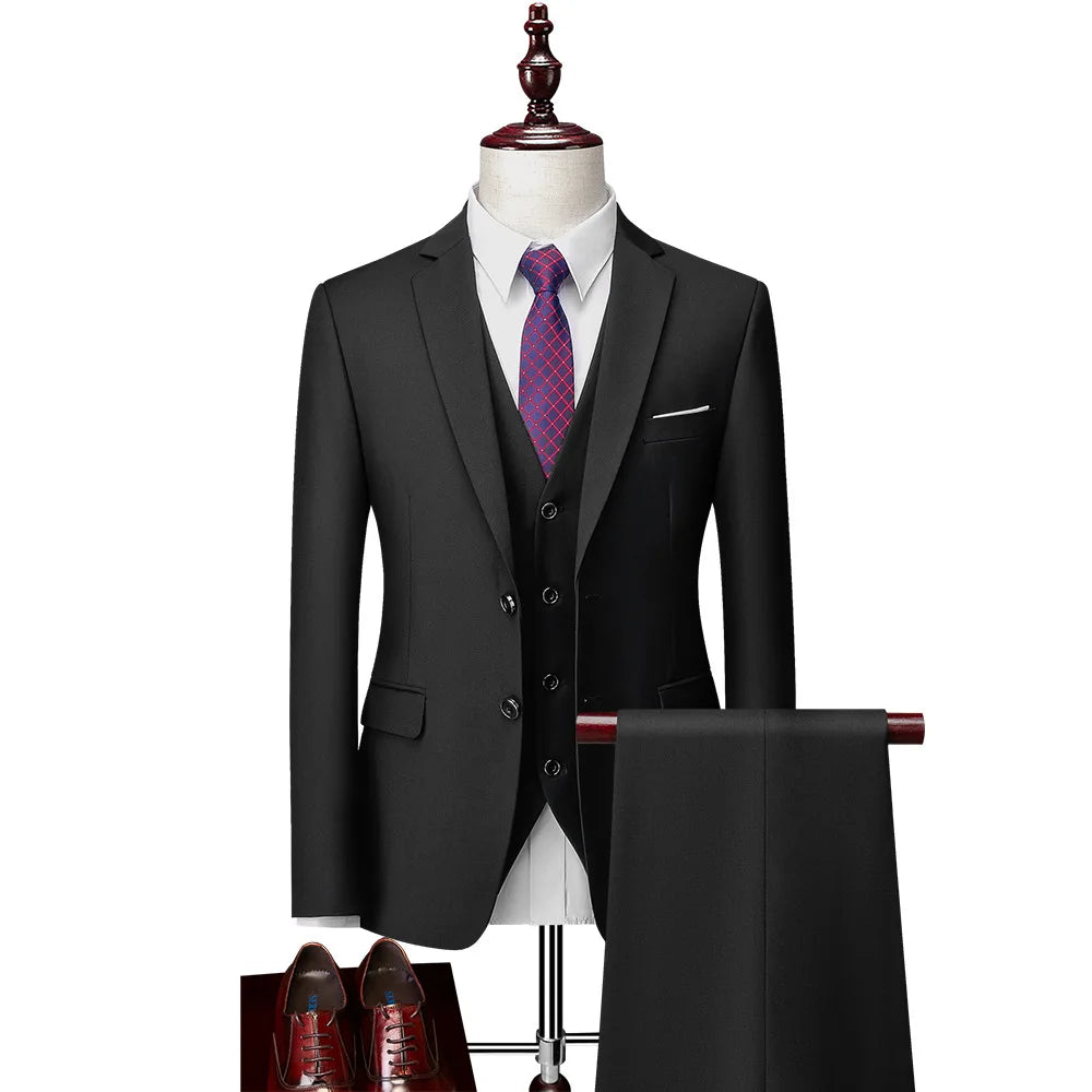 Costume homme 3 pièces en satin – CLEVI Paris
