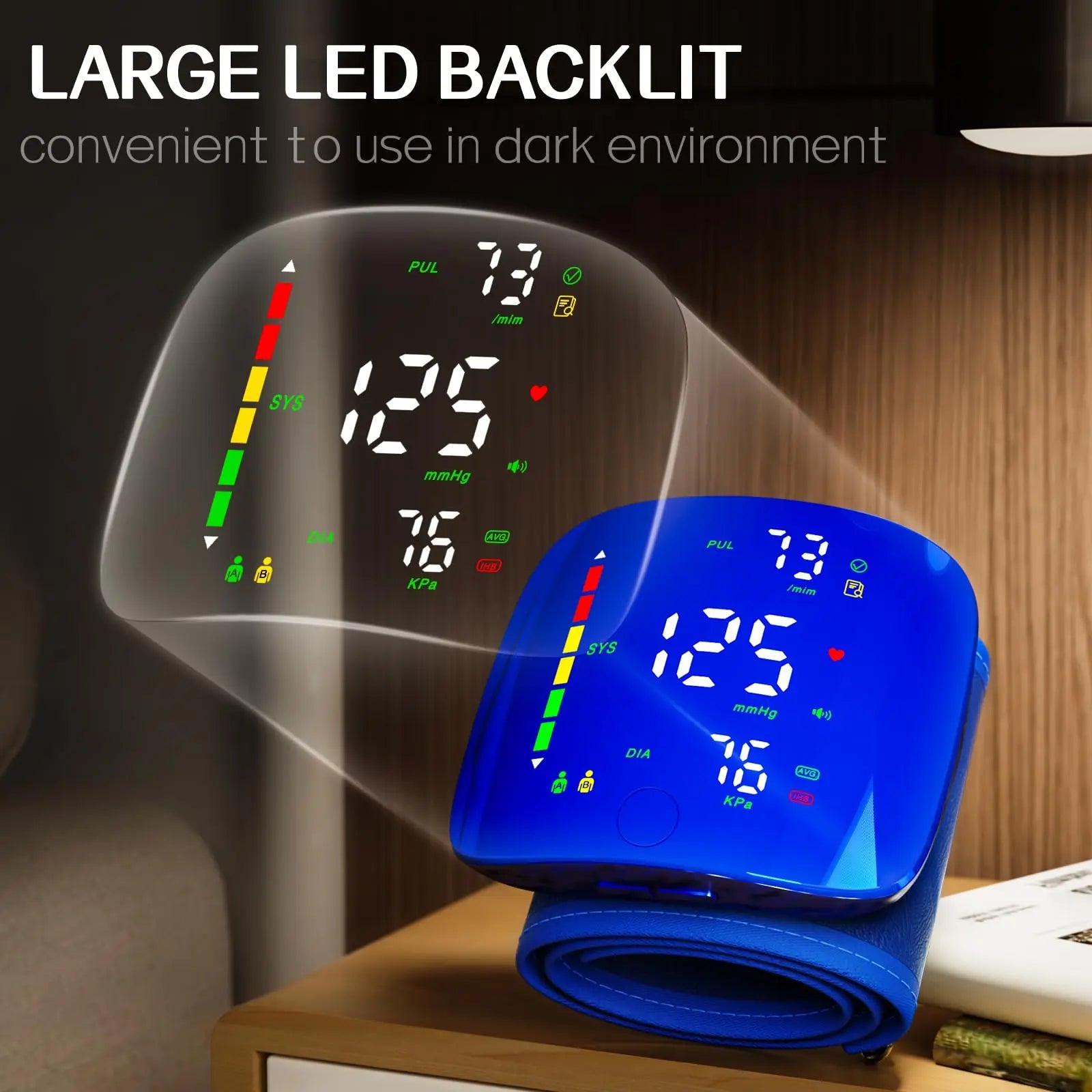 Tensiomètre Poignet Ziqing LED Vocal Rechargeable – CLEVI Paris