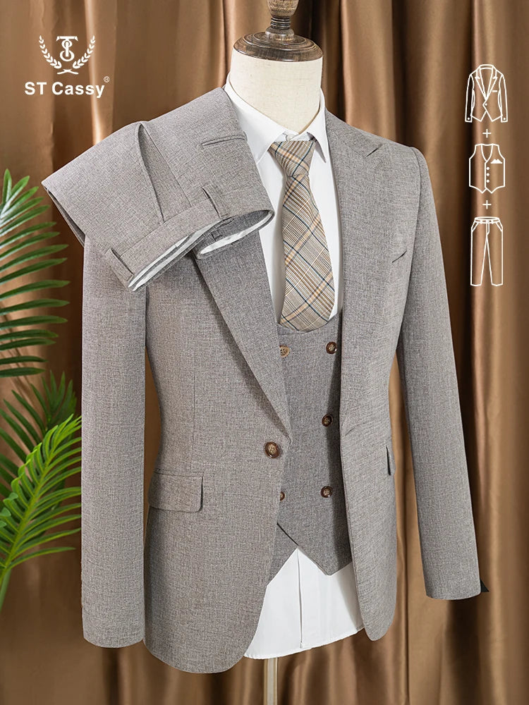 Costume homme 3 pièces, coupe ajustée – CLEVI Paris
