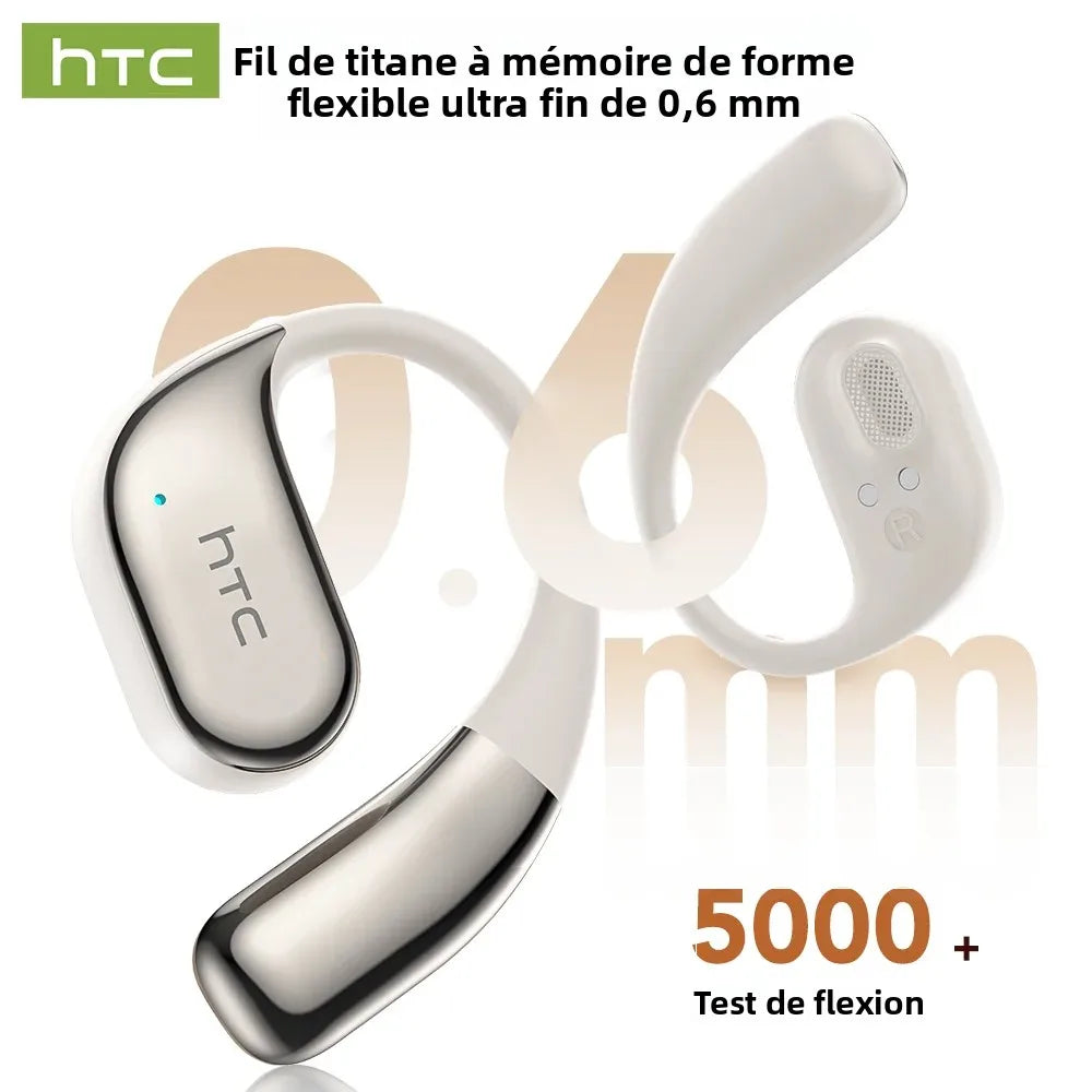 Écouteurs HTC NE39 Open-Ear Bluetooth Traducteur IA Sport – CLEVI Paris