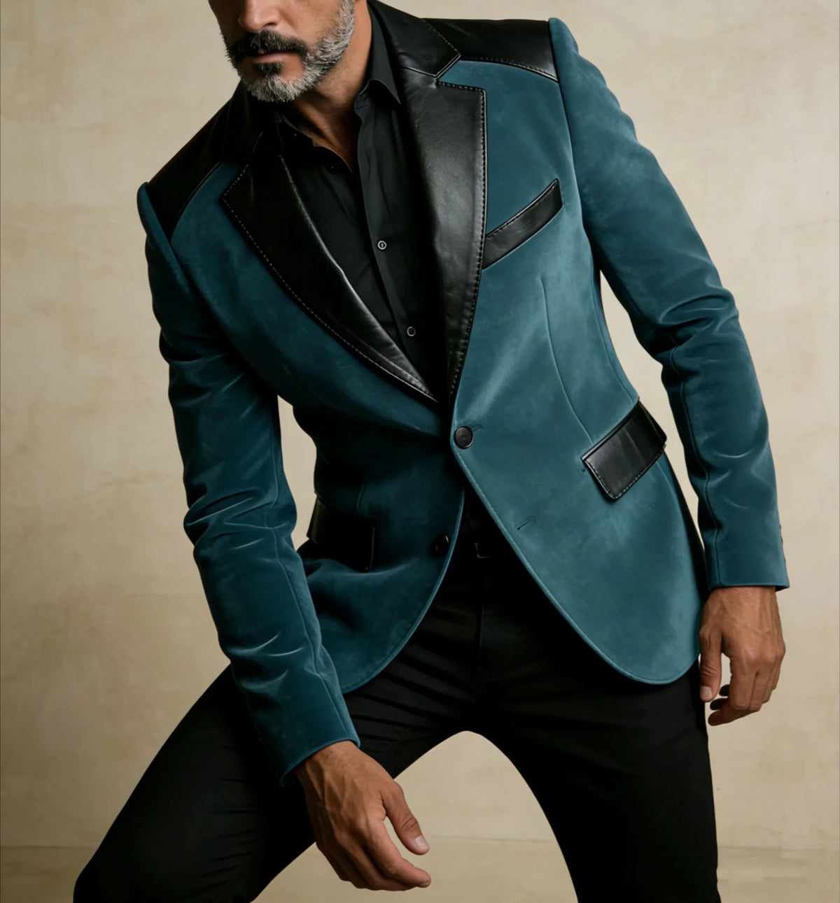 Costume homme en velours, coupe ajustée – CLEVI Paris