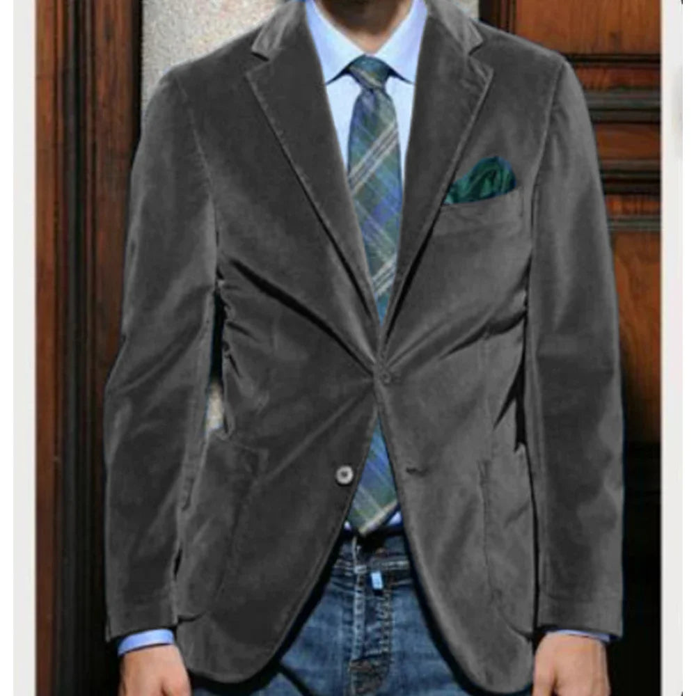 Costume Homme Velours 2 Pièces – CLEVI Paris