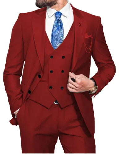 Costume 3 pièces homme coupe ajustée – CLEVI Paris