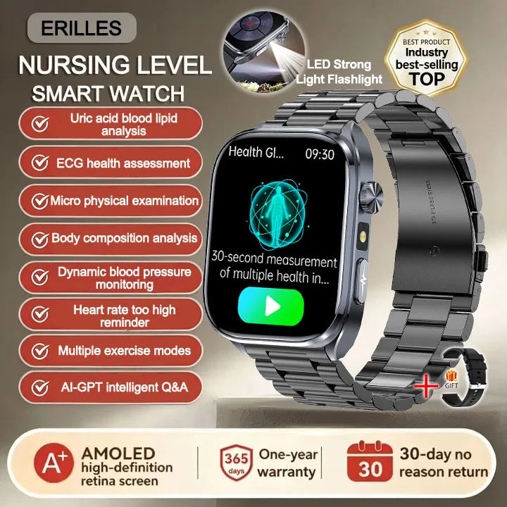 Montre connectée Erilles ET572 AMOLED – CLEVI Paris