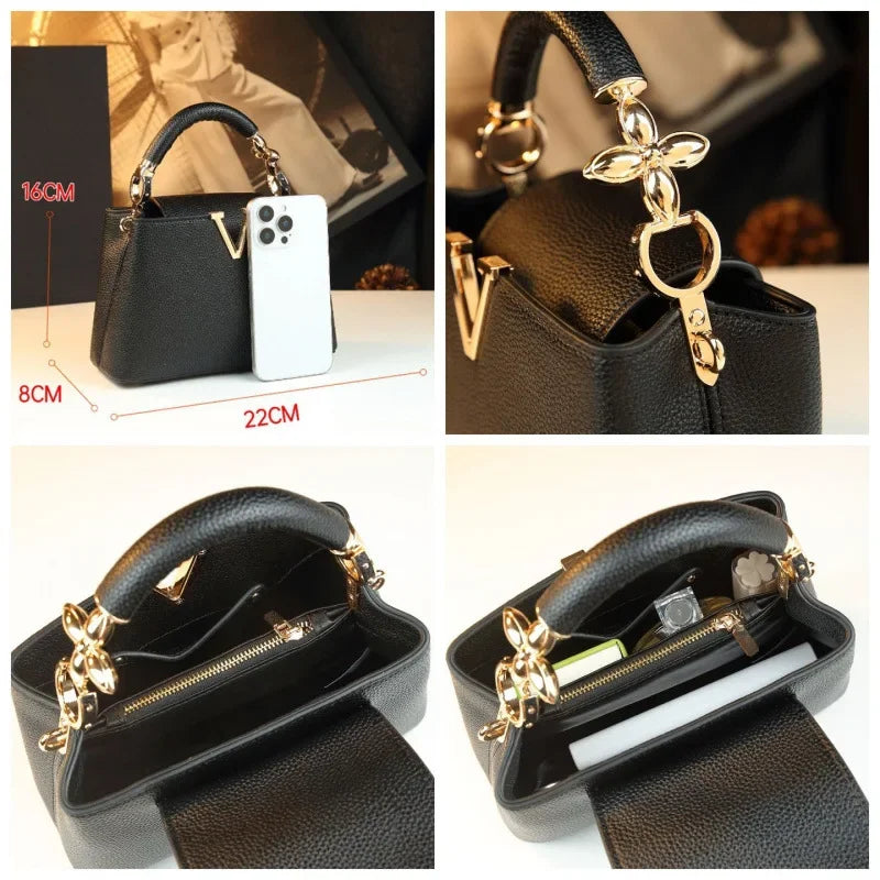 Sac Épaule Femme Cuir Synthétique Style Parisien Vintage Luxe – CLEVI Paris