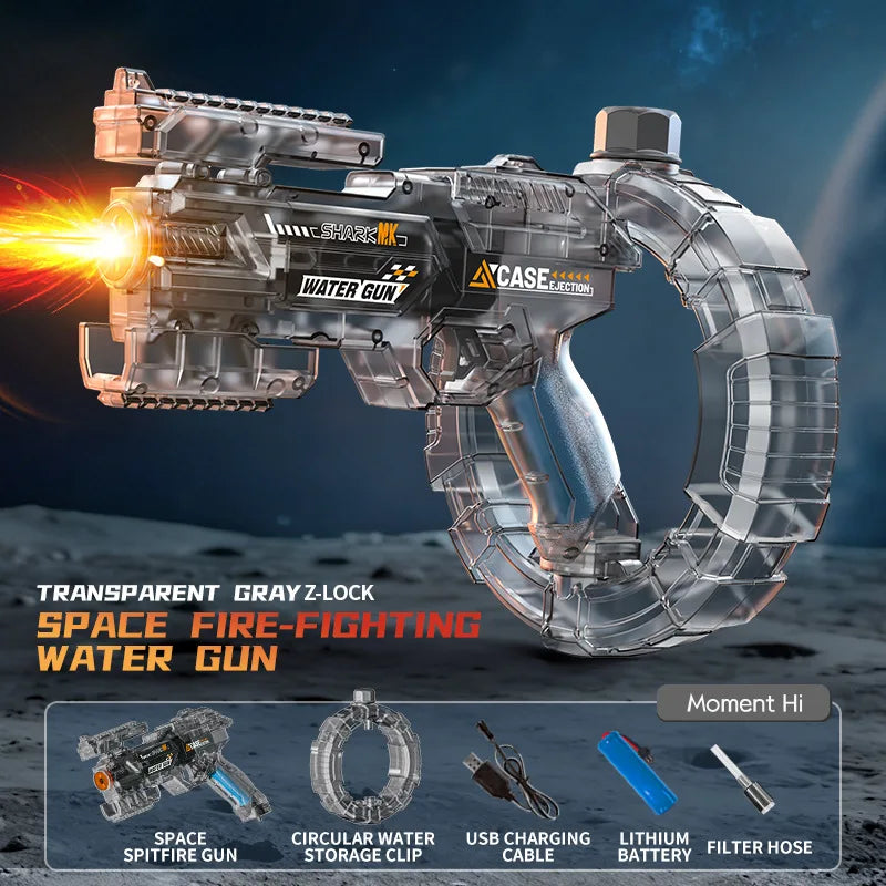 Pistolet à eau électrique LED, tir automatique – CLEVI Paris