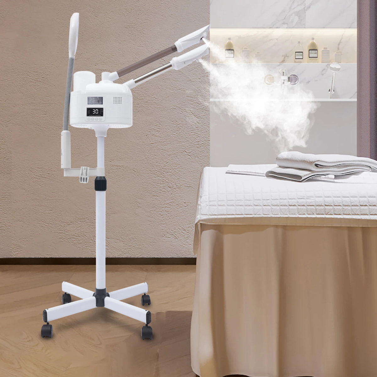 Vaporisateur facial chaud et froid sur pied – CLEVI Paris