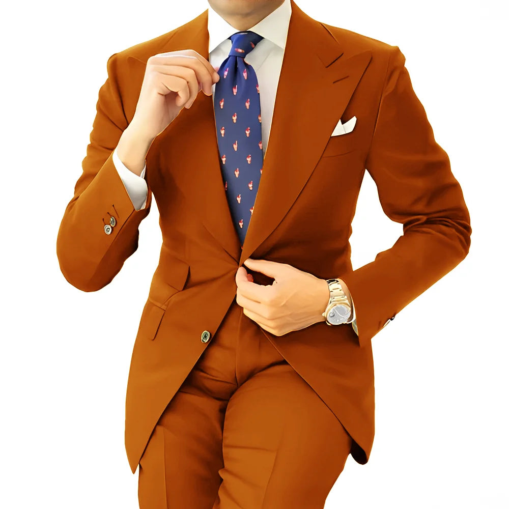 Costume homme formel, coupe droite – CLEVI Paris