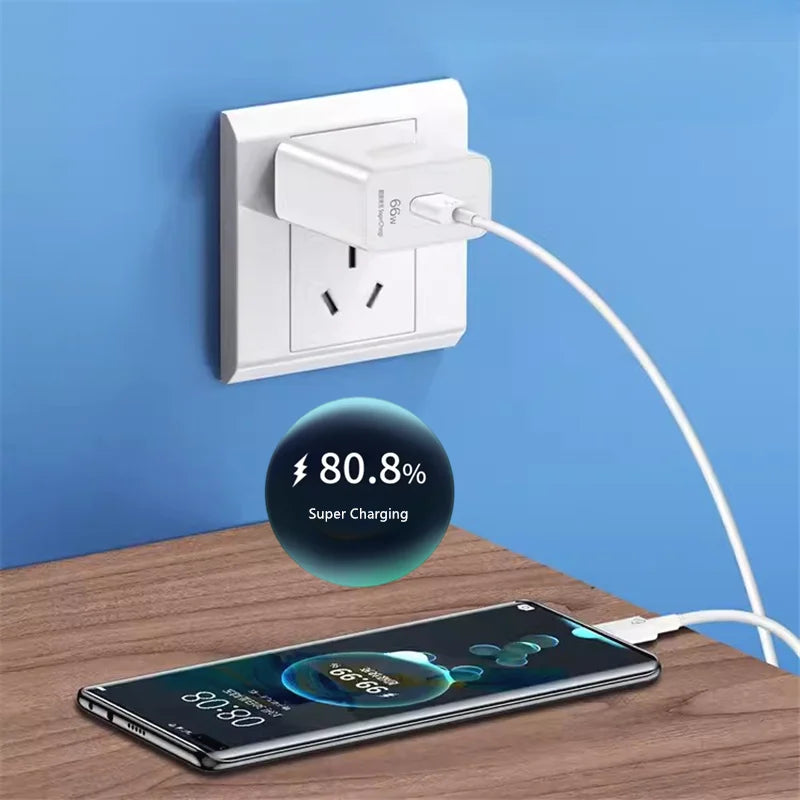 Chargeur Mural 66W 6A USB-C Huawei Honor + Câble 1m-2m – CLEVI Paris