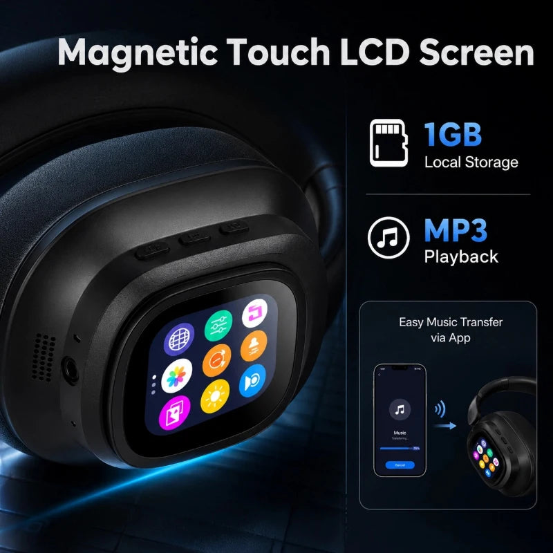 Casque Bluetooth 930PLUS ANC Écran Tactile Traducteur IA – CLEVI Paris