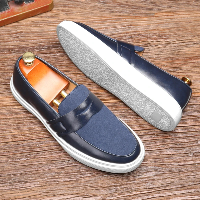 Loafers Cuir Homme Slip-On Style Britannique – CLEVI Paris