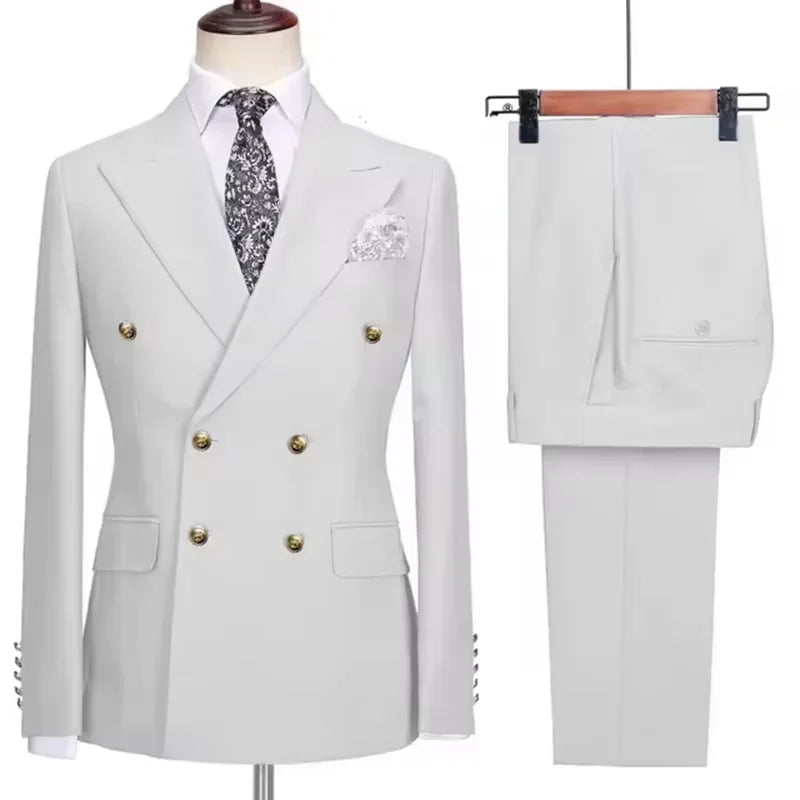 Costume homme 2 pièces, double boutonnage – CLEVI Paris