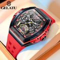 GELATU 6012 Montre Homme Automatique Squelette Saphir Anti-Magnétique 50M – CLEVI Paris
