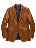 Blazer homme simili cuir crocodile à 2 boutons – CLEVI Paris
