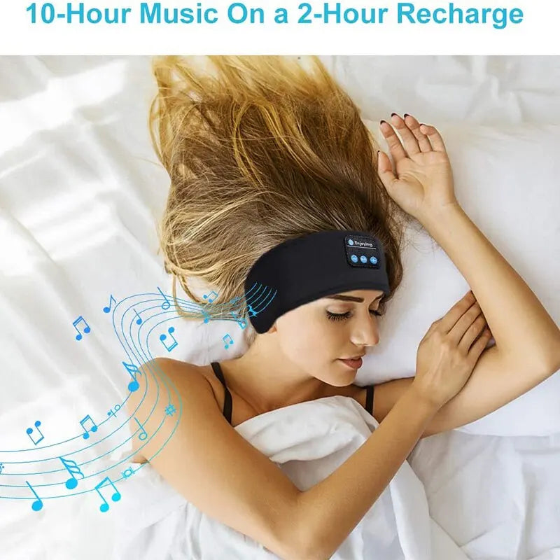 Bandeau Audio Bluetooth 5.0 avec Masque de Sommeil — ANC, Élastique, Sport & Nuit | CLEVI Paris