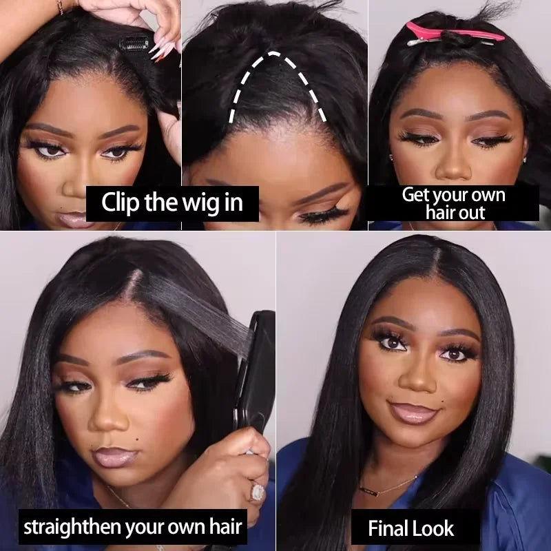 Perruque V-Part Body Wave Cheveux Brésiliens Remy – CLEVI Paris