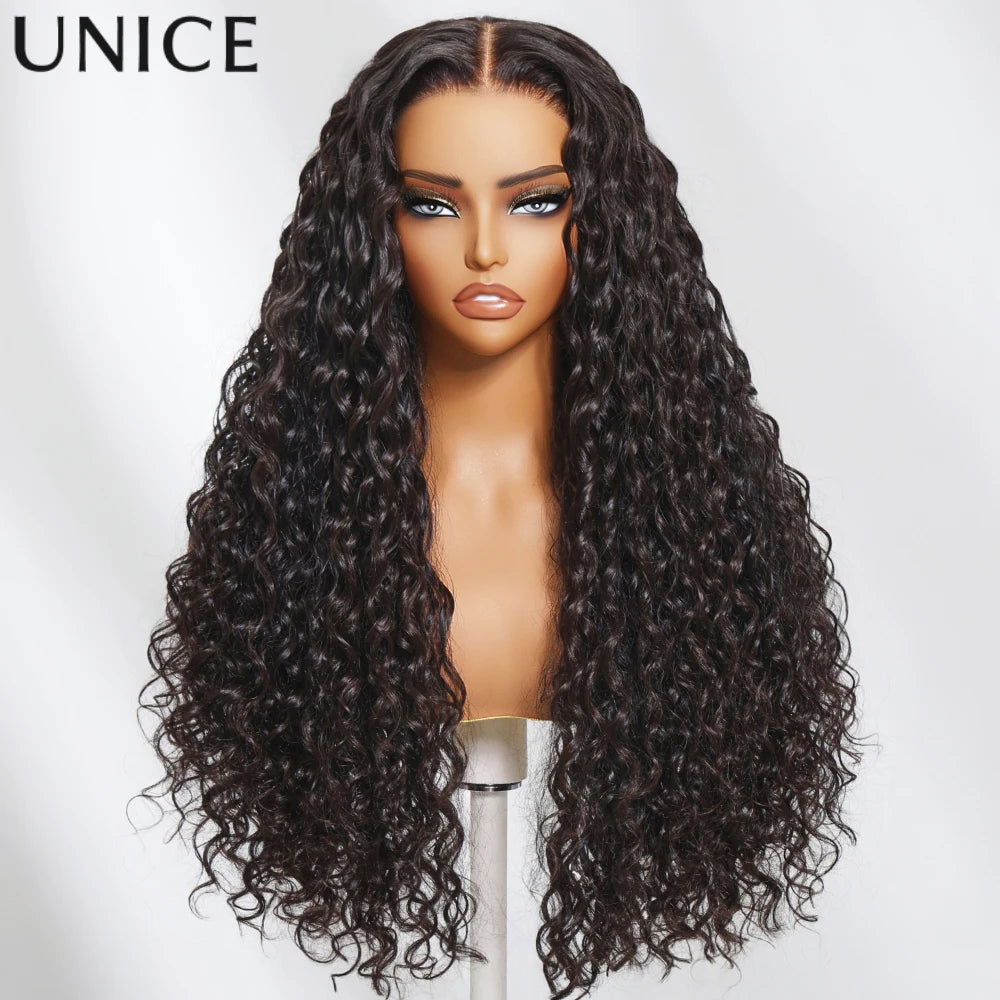 Perruque Water Wave Cheveux Humains Remy Hair 7x5 & 13x4 HD Glueless Cordon Pré-Coupée – CLEVI Paris