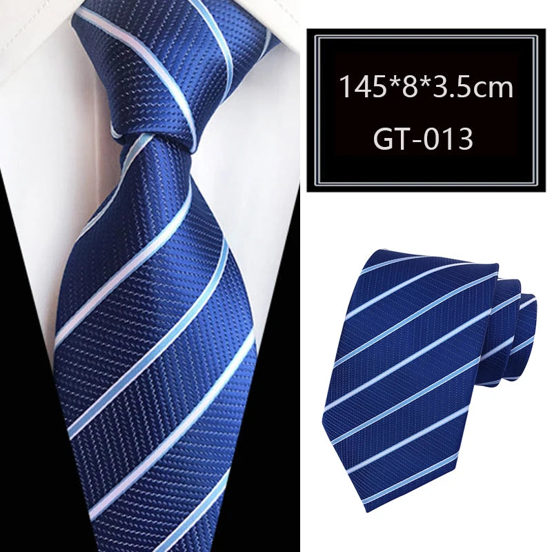 Cravate homme rayée en jacquard – CLEVI Paris