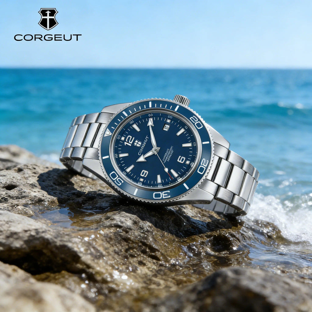 Montre Automatique Homme Corgeut 41mm Saphir Lunette Céramique 200m – CLEVI Paris