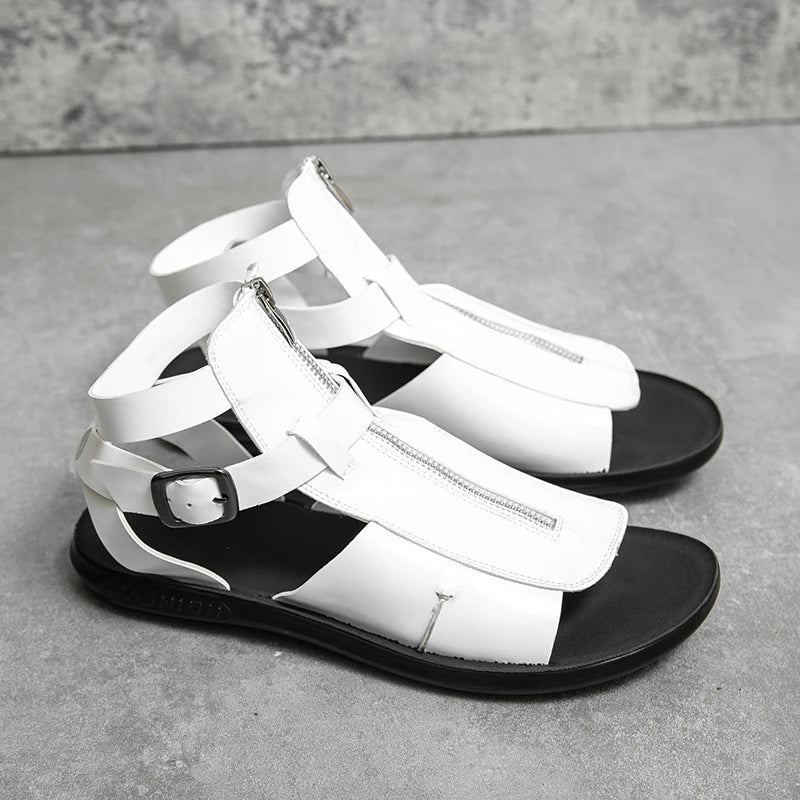 Sandales Unisexe Cuir PU Style Britannique Plage Été – CLEVI Paris