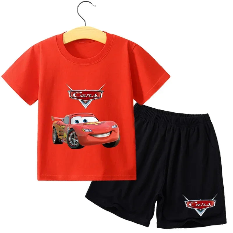 Ensemble enfant Cars T-shirt et short – CLEVI Paris
