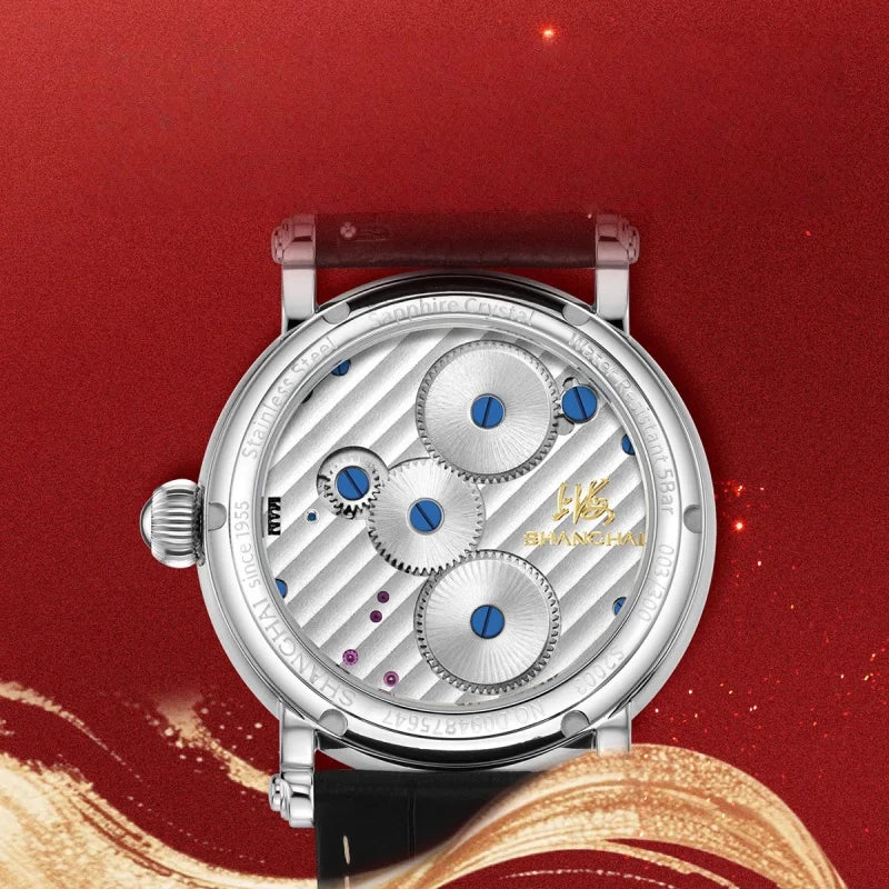 Montre Homme Manuel Carrousel Édition Limitée Année du Cheval Squelette Or Shanghai Watch S2003 – CLEVI Paris
