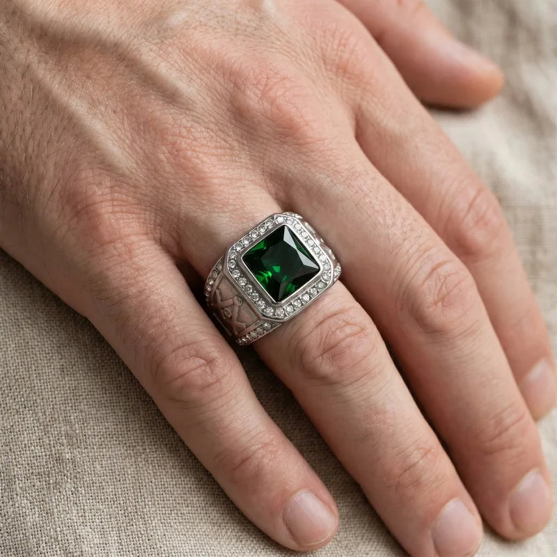Bague Signet Homme Acier Inoxydable – CLEVI Paris