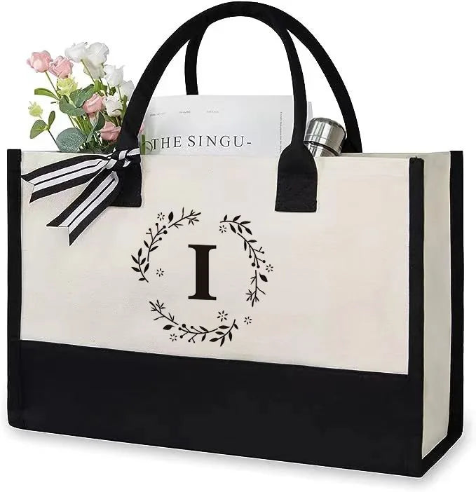 Tote Bag Toile Femme Grande Capacité Floral – CLEVI Paris