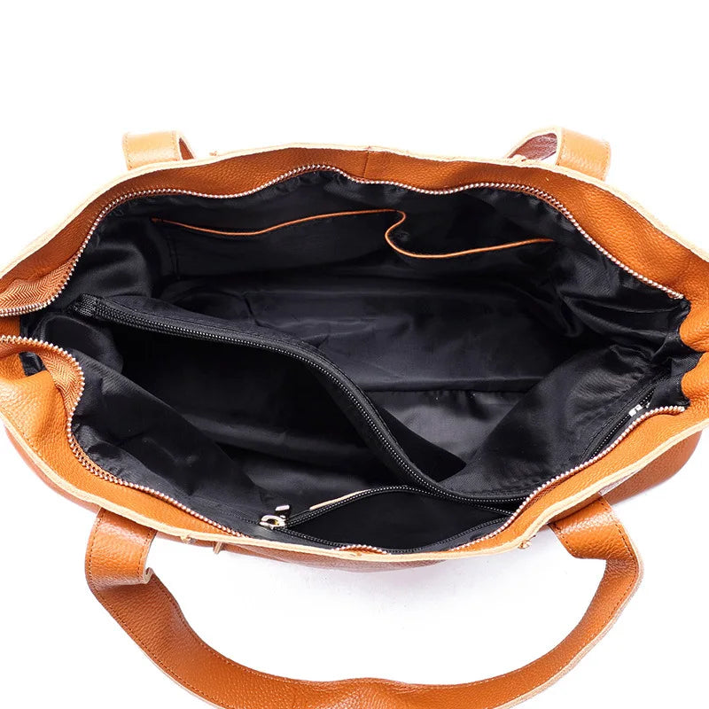 Grand sac cabas femme en cuir – CLEVI Paris