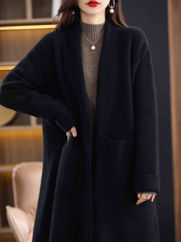 Cardigan femme en cachemire ceinturé – CLEVI Paris