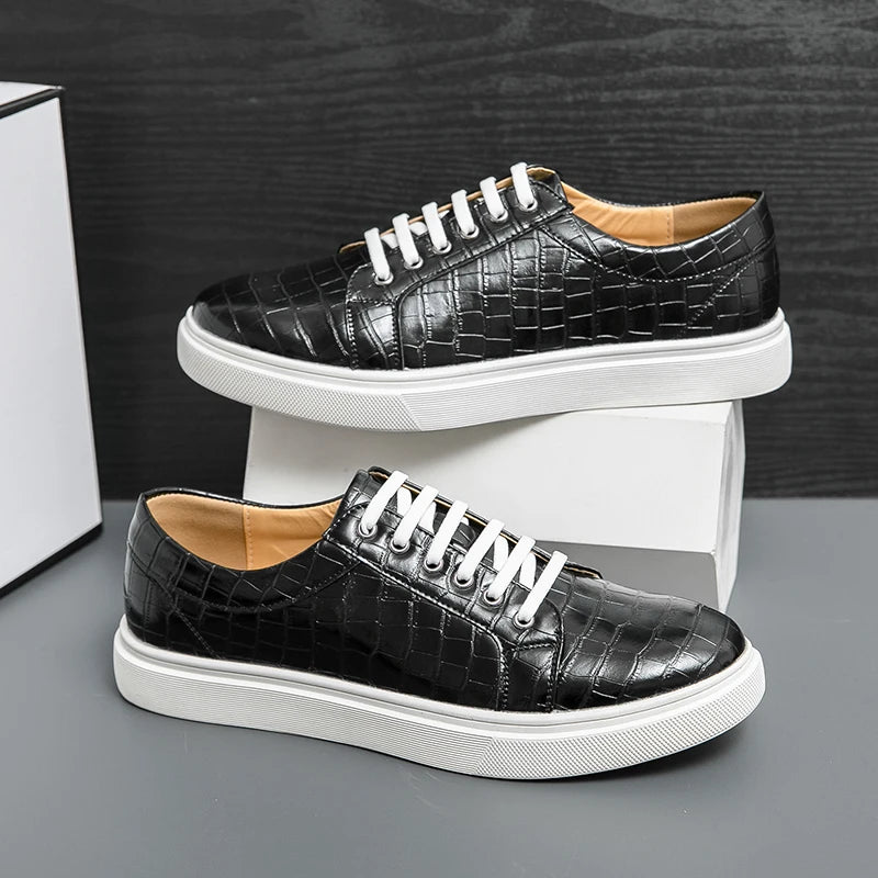 Sneakers basses homme brunes ou noires – CLEVI Paris