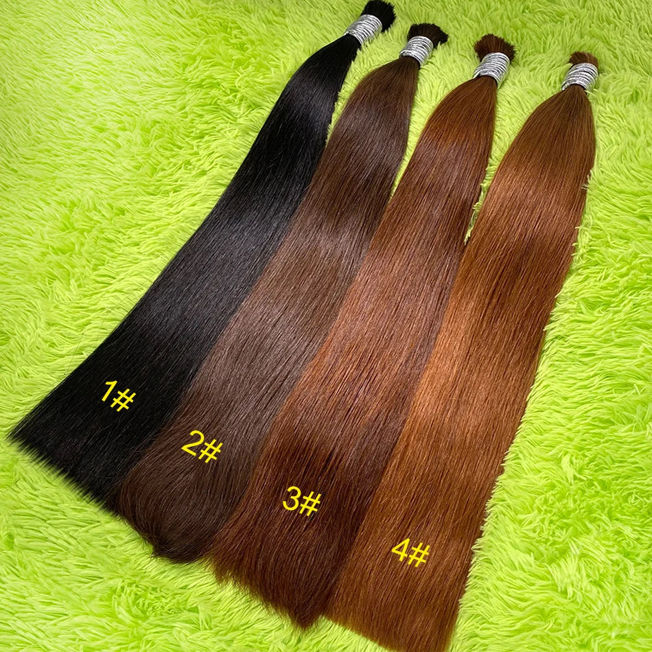 Mèches Bulk Brésiliennes Lisses 100% Cheveux Humains – CLEVI Paris