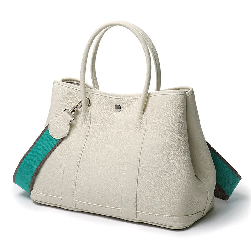 Sac Seau Cuir Vache Pleine Fleur Grande Capacité Femme – CLEVI Paris