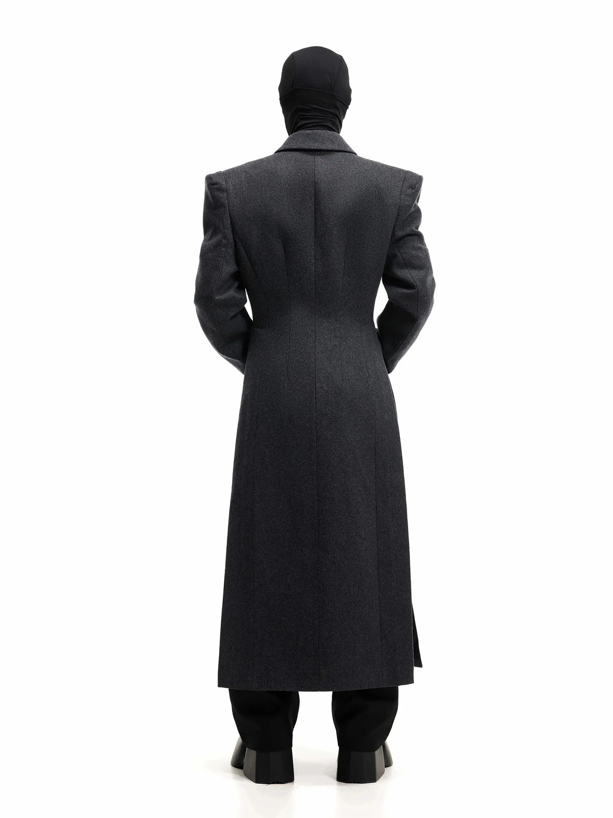 Manteau long laine mélangée homme – CLEVI Paris