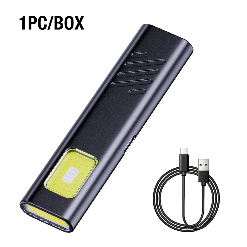 Lampe Clip Casquette COB LED 5 Modes Rechargeable USB-C Camping Pêche – CLEVI Paris