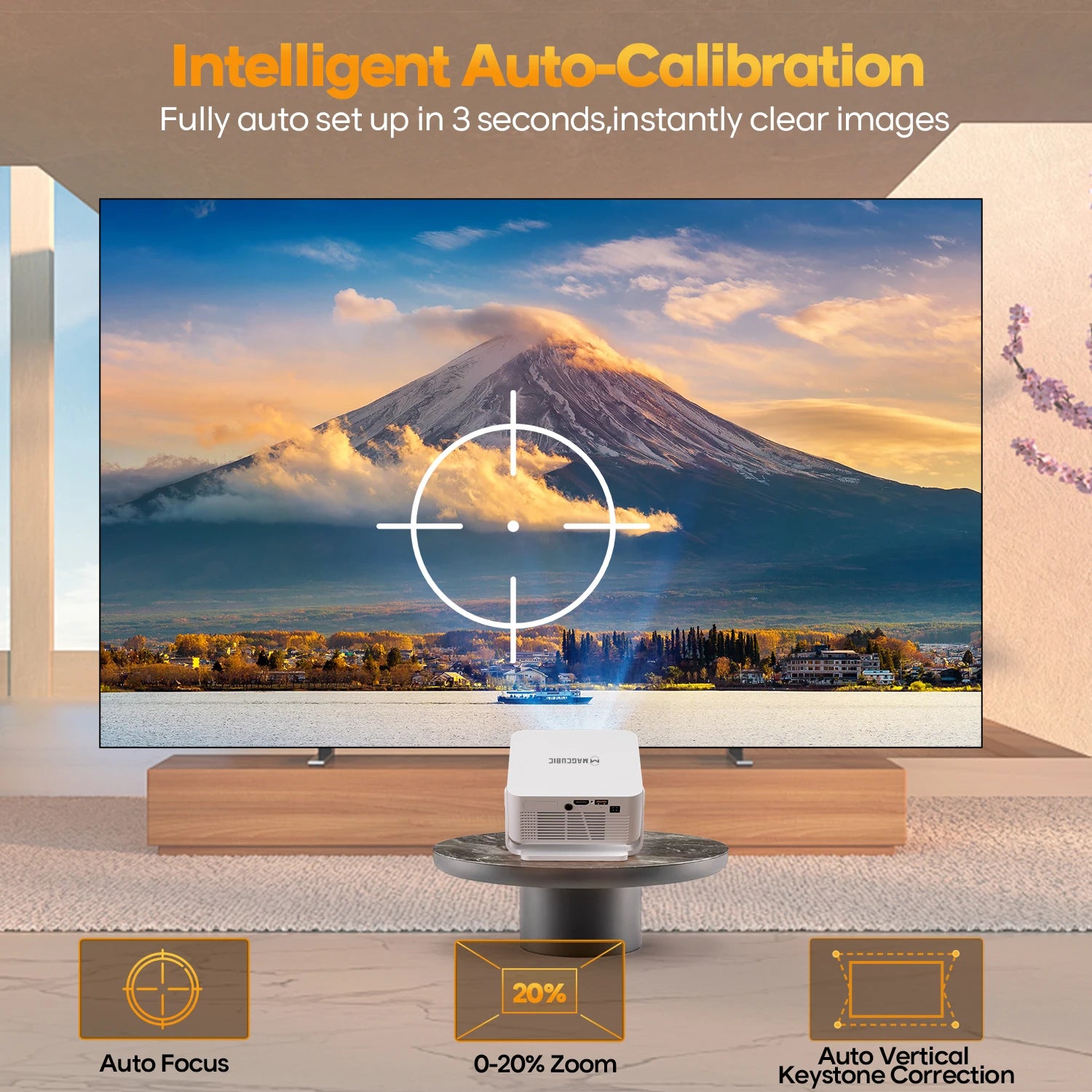 Magcubic HY300 Max Projecteur Android 14 720P 4K 8K 400 ANSI Autofocus WiFi 6 BT 5.4 – CLEVI Paris